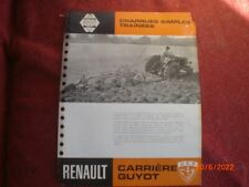 ANCIEN PROSPECTUS PUBLICITAIRE CHARRUES CARRIERE GUYOT