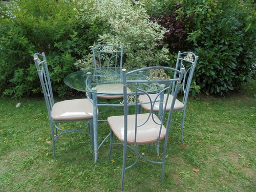 Table jardin metal fer - de,