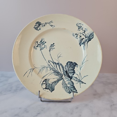Plat rond décor primevère - plat,