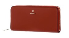 FURLA portefeuille Camelia Zip Around XL Cannella