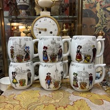 6 anciennes chopes a biere