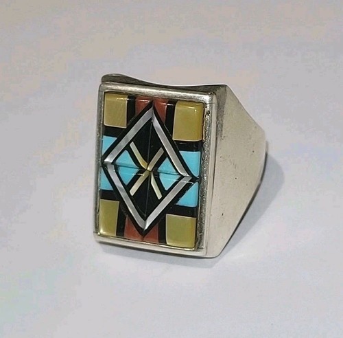 Bague vintage zuni argent - vintage,