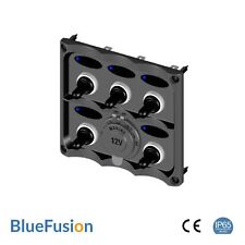 12V Bateau / Rv Bouton Panneau Interrupteur,5 Gang + Puissance Prise,IP Classé -