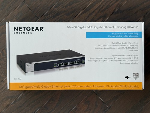 Netgear xs508m port - 8-port, 10g