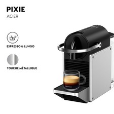 Nespresso Pixie gris metallis