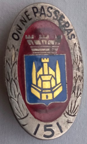 Insigne 151ème régiment - 151ème,