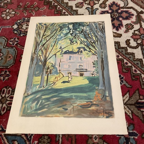 Arthur fages lithographie sur - arthur,