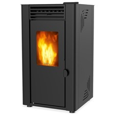 supra poêle à granulés de bois 8kw noir orphee 8 noir 