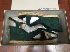 Sandales compensées VANESSA BRUNO vert sapin Nubuck  - T. 39 Wedge Shoes