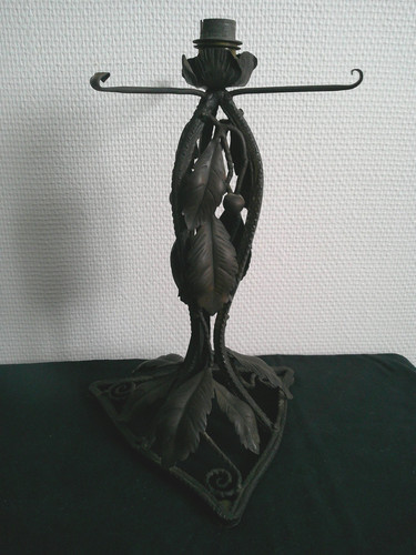 Pied lampe art deco - de, fer