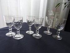 BACCARAT -6 VERRES A VIN BLANC