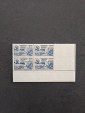  BLOC DE 4 N° 607 DE 1944 NEUF** COIN DE FEUILLE