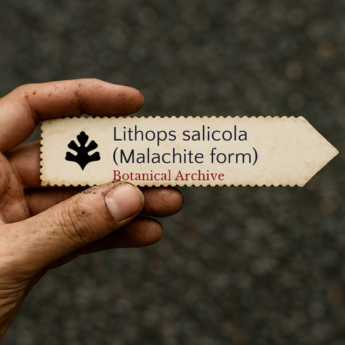 Lithops salicola malachite - salicola, (malachite