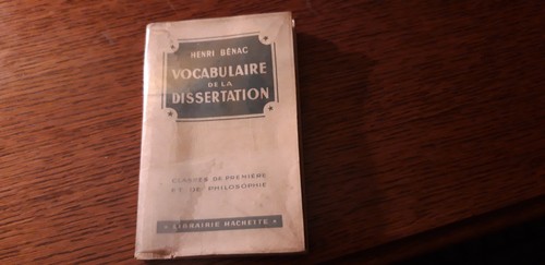 Vocabulaire dissertation - vocabulaire,