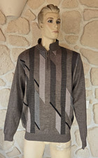Pull marron avec - laine, neuf