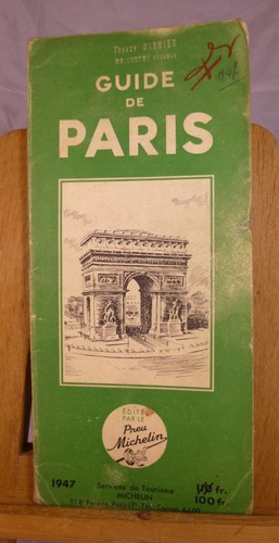 Guide paris michelin 1947 - michelin,