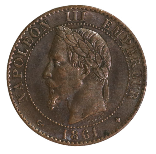 Centime napoléon iii 1861 - napoléon,