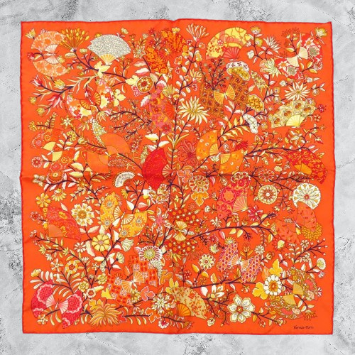 Hermes carre fleurs et - carre,