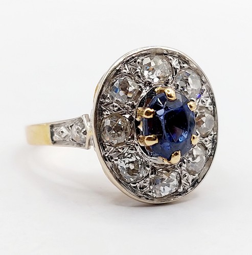 Bague pompadour antique 18k - bague,