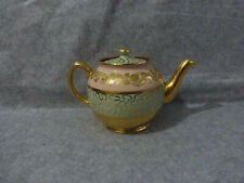 théière en faïence anglaise sadler,décor or