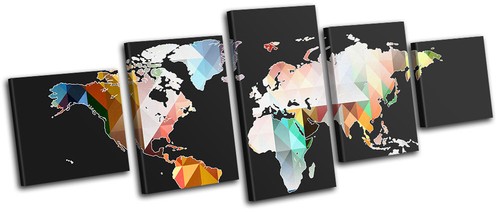 World map geometric maps - world,