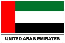 Autocollant sticker drapeau  UAE emirats arabes unis