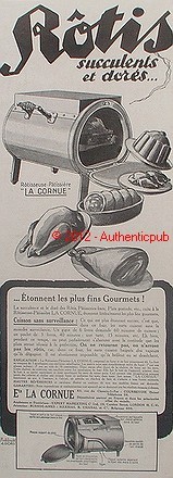 Publicite cornue four - cornue,
