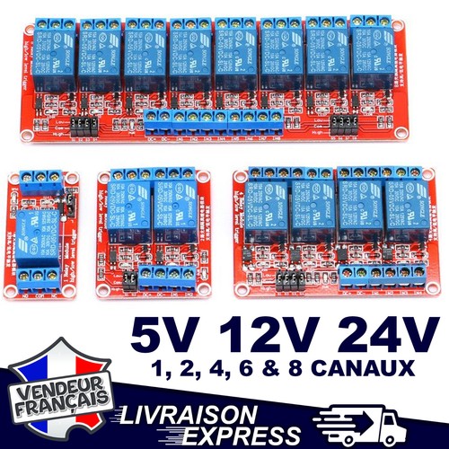 Module 12v 24v relais 2 - 12v,