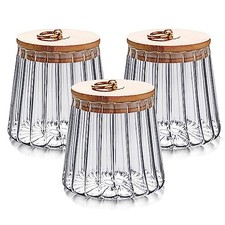 MIVIDE 3pcs Bocaux en Verre