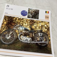 FN 600 M86 1936 carte moto collection Atlas Belgique