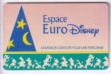 DISNEY PARIS PASS CARTE / CARD