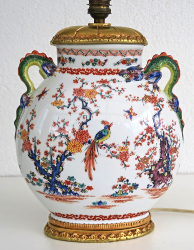 Vase lampe porcelaine - lampe,