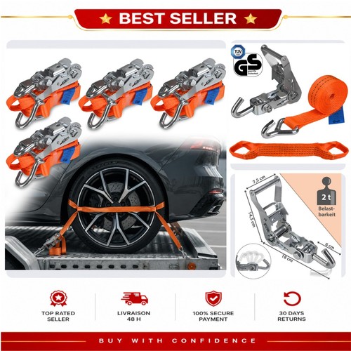 Sangles arrimage roues lot - d'arrimage,