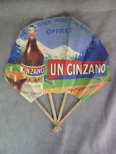 EVENTAIL ANCIEN PUBLICITAIRE: APERITIF CINZANO.