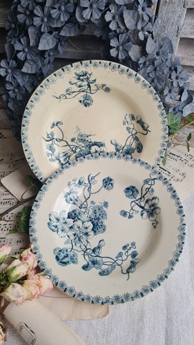Anciennes assiettes creuses - 2,