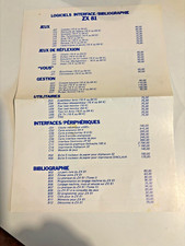 Publicité ZX81 Sinclair ZX SPECTRUM 1984 Tarif France
