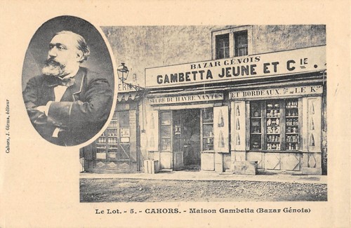 Cpa cahors bazar - cahors, genois