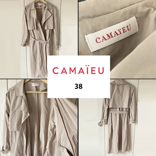 Trench beige ceinturé camaieu - trench,