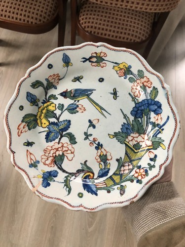 Belle assiette faïence - assiette,