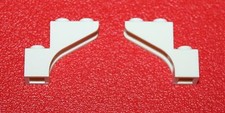 Lego 2 White Arch 1x3x2 ref 88292/set 7573 8096 10211 10233 6857 31026 8403 4439