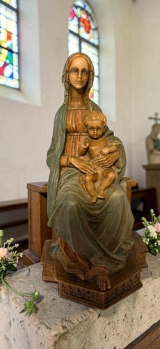 Vierge noire enfant en - à, il'enfant