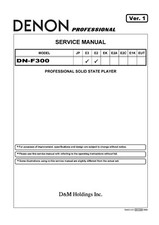 Service Manuel D'Instructions