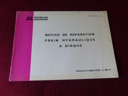 Notice réparation frein - notice,