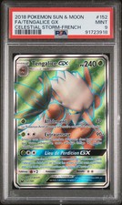 Carte Pokémon Tengalice GX 152/168 PSA 9 Tempête Céleste Soleil & Lune