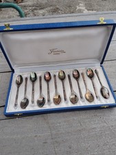 12 cuillères a moka a la russe en métal argenté dans leur écrin Francia PARIS