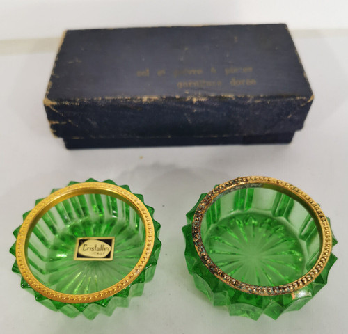 Paire anciens salerons - anciens,