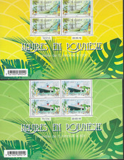 POLYNÉSIE 2016   3 BLOCS DE 4 DATÉS  BATEAUX  N** MNH