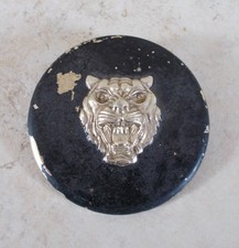 Ancien insigne emblème JAGUAR mascotte plaque badge voiture plastique vintage