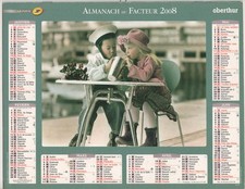 2008 - CALENDRIER DES POSTES -