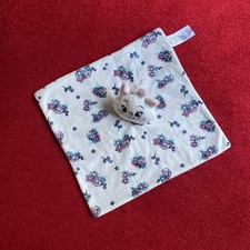 ?? Doudou plat Chat Les Aristochats Marie blanc rose fleurs DISNEY PRIMARK